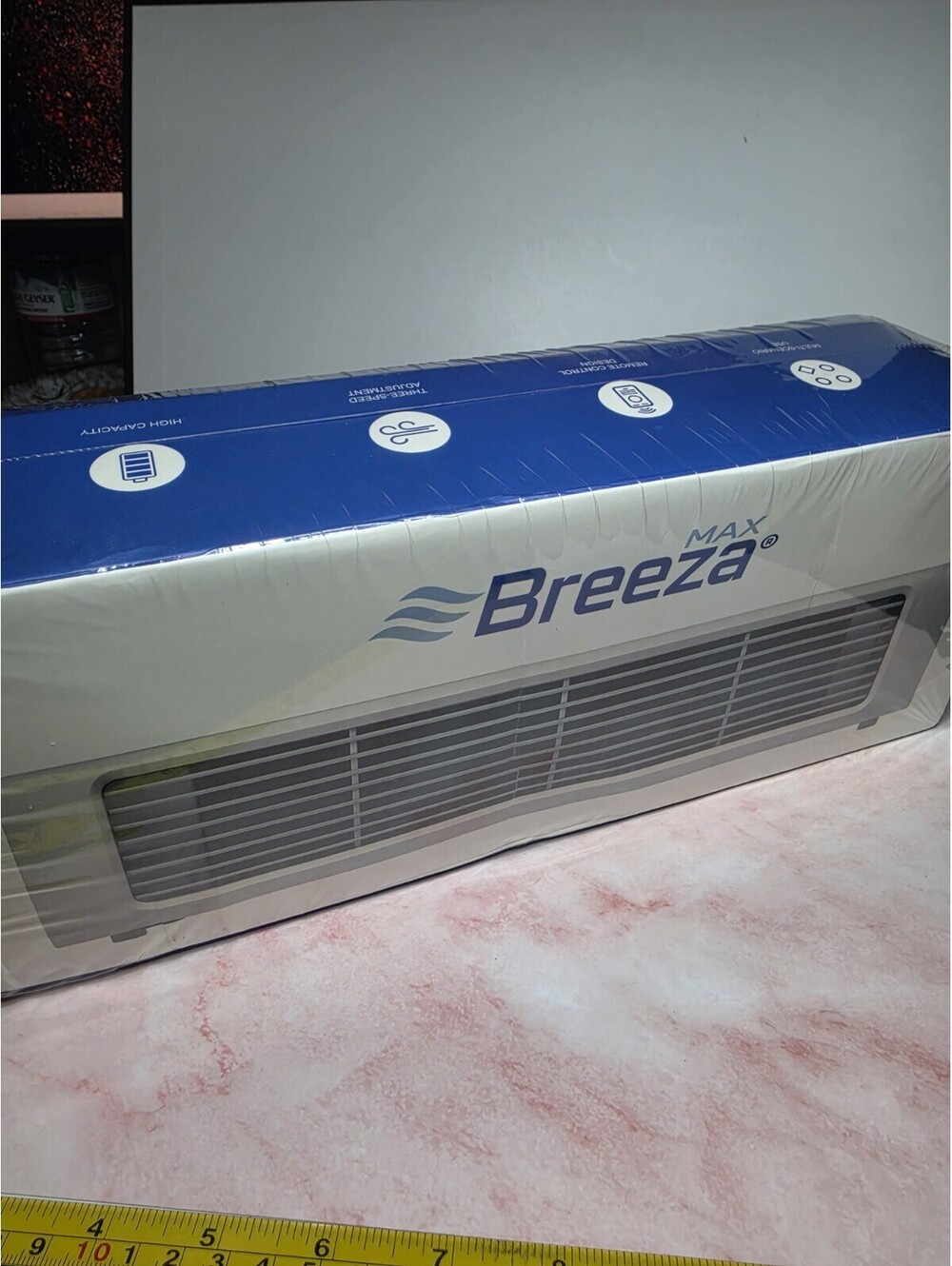 BREEZA Max Personal Air Cooler Fan Desktop & Wall Mount White NIB